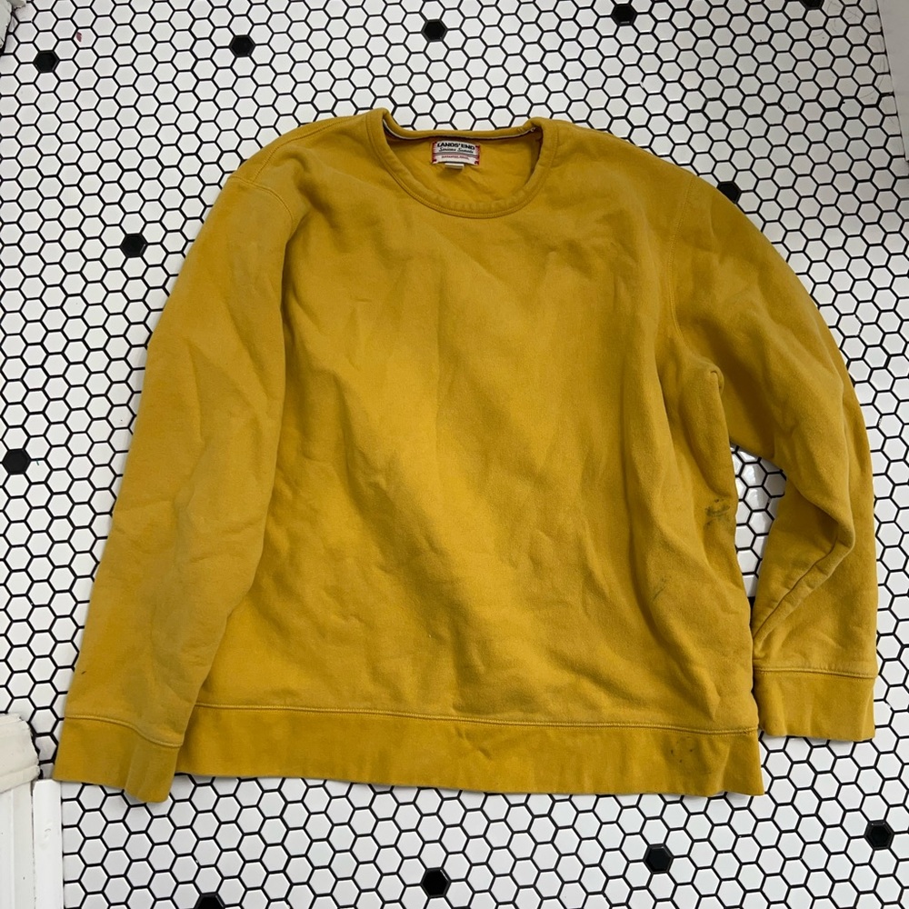 Lands end serious sweats sweatshirt with flaw size XXL